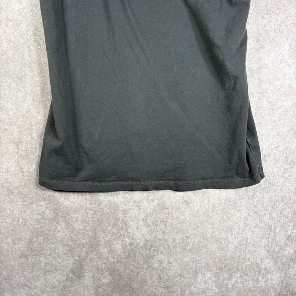 Vintage Y2K American Eagle Tank Top Womens Large Gray Lace Trim Embroidered Cami - Picture 3 of 8